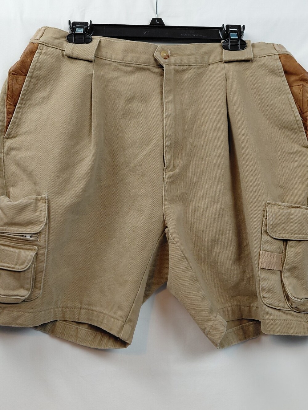 Orvis Cargo Shorts Khaki Vintage 90s Fishing Utility Safari Waist 38